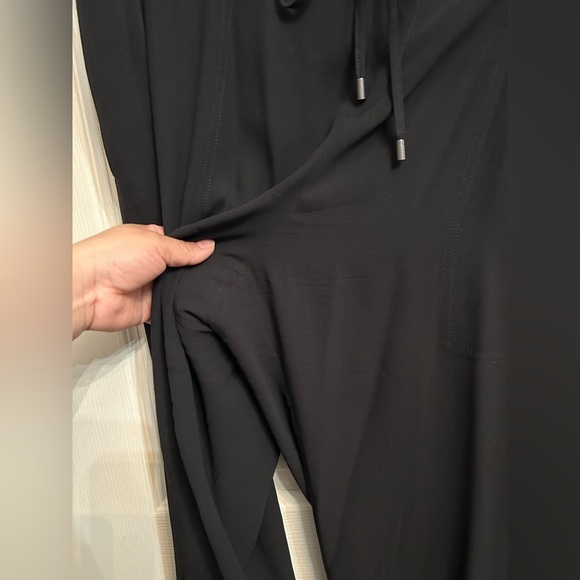 Eileen Fisher pullup pants 100% silk black color women’s size XLarge - Picture 3 of 6